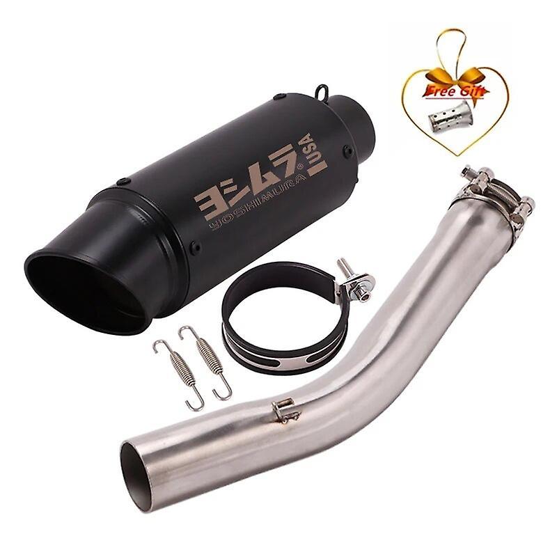 Jimonzi Slip On For Yamaha YZF R6 1998 - 2005 Motorcycle Yoshimura Exhaust Escape Silencer Tail Modified Mid Link Pipe Muffler DB Killer Yellow