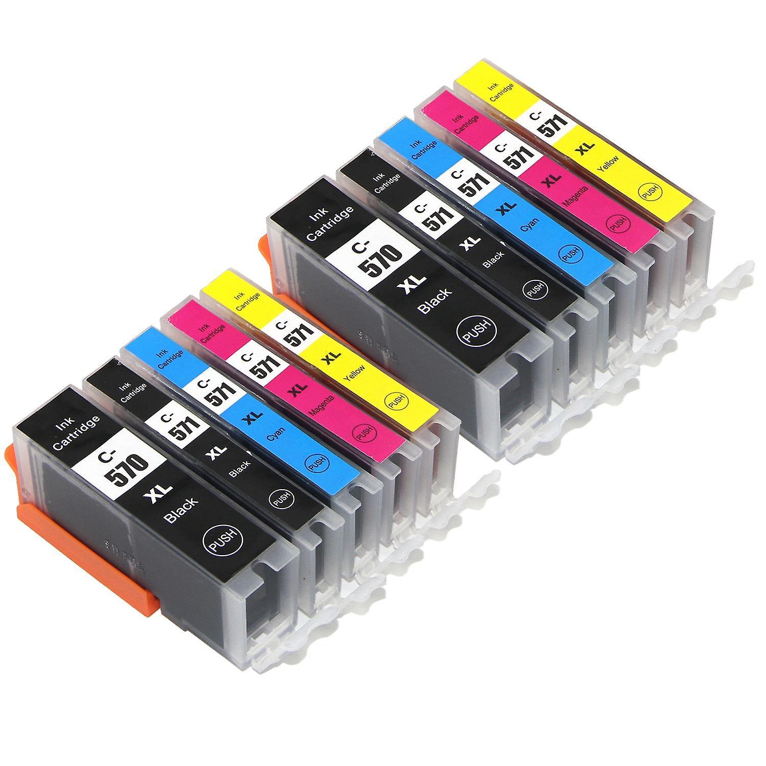 2 Set of 5 Ink Cartridges to replace Canon PGI-570 & CLI-571 Compatible/non-OEM from Go Inks (10 Inks) Black/Cyan/Magenta