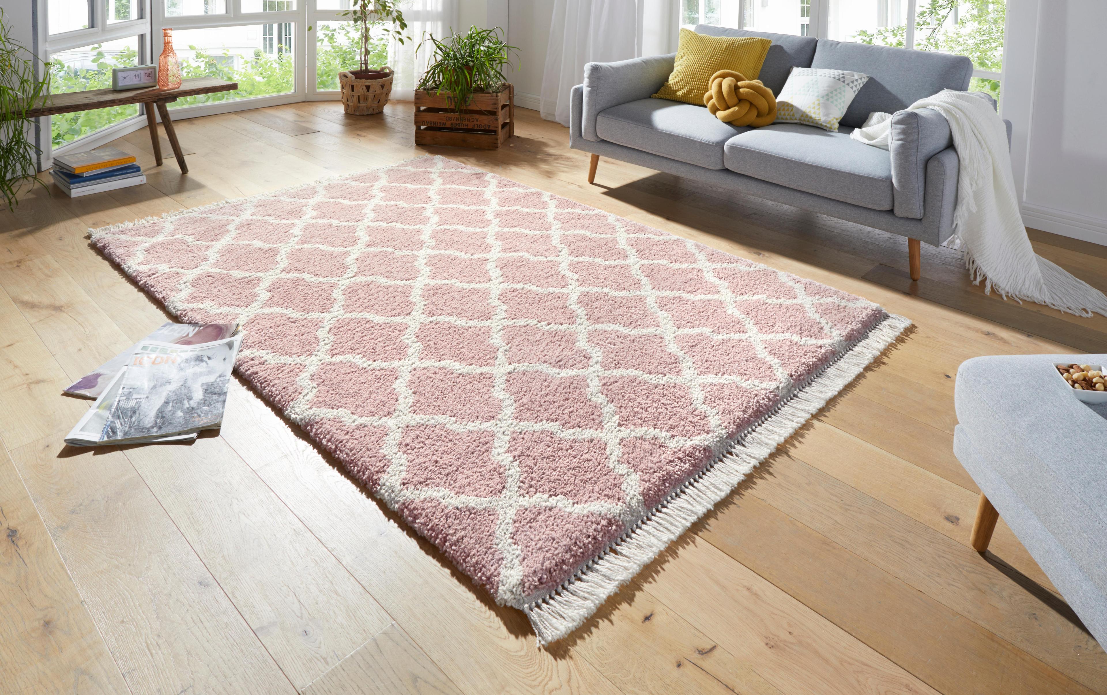 Rugs Direct Online Ltd Desire 103327 Pearl Rose Cream  Rectangle Rugs Modern Rugs 80.00 x 150.00cm