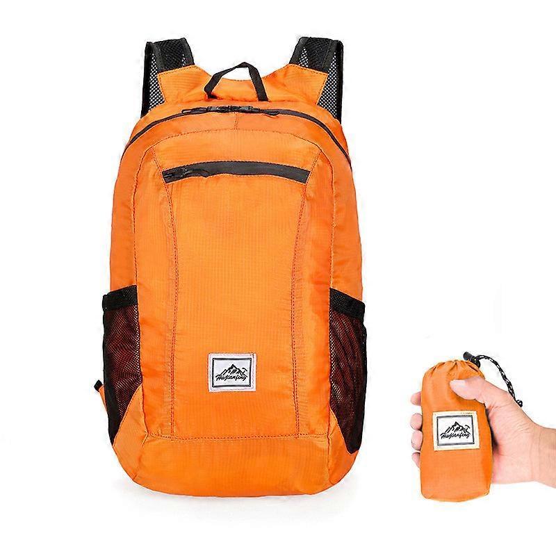 Lycxames Ultralight Packable 20l Foldable Travel Hiking Backpack Orange