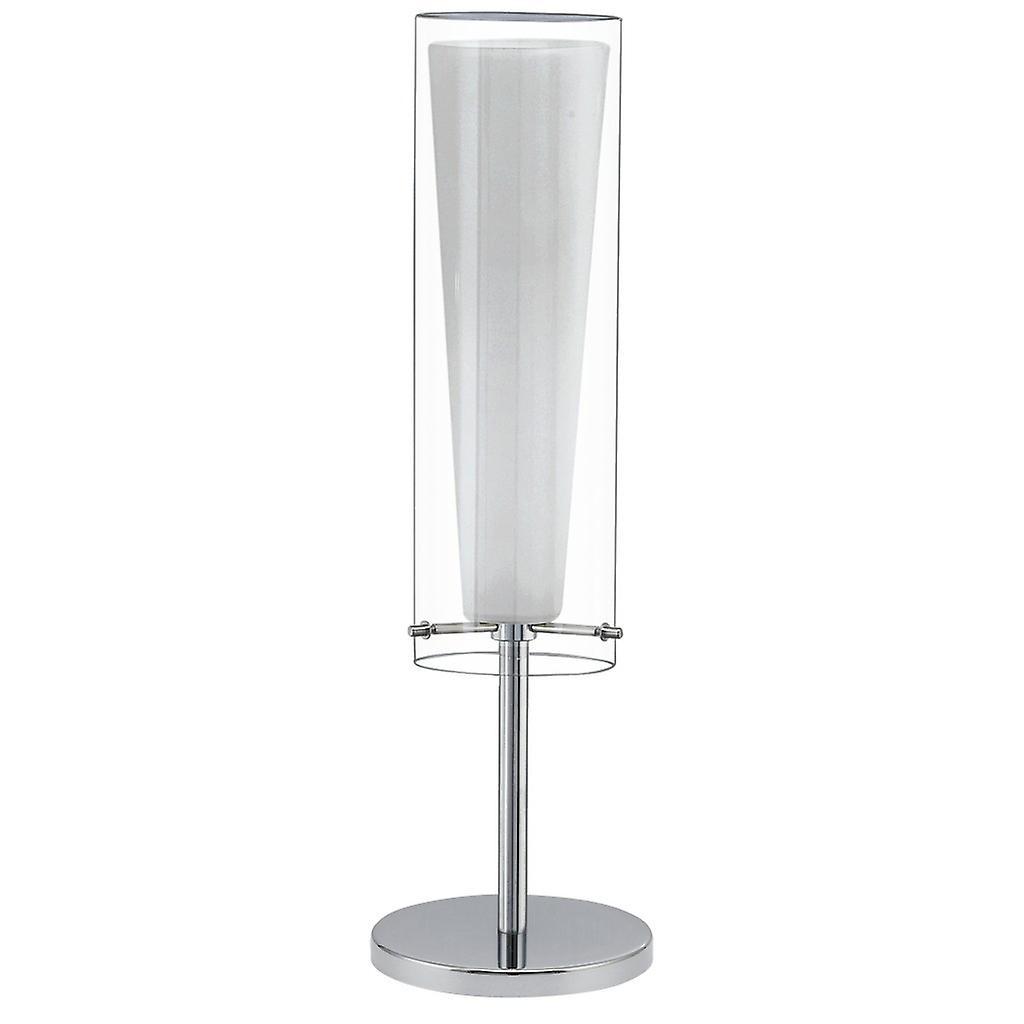 Eglo Lighting Pinto 1 Light Table Lamp Polished Chrome, E27