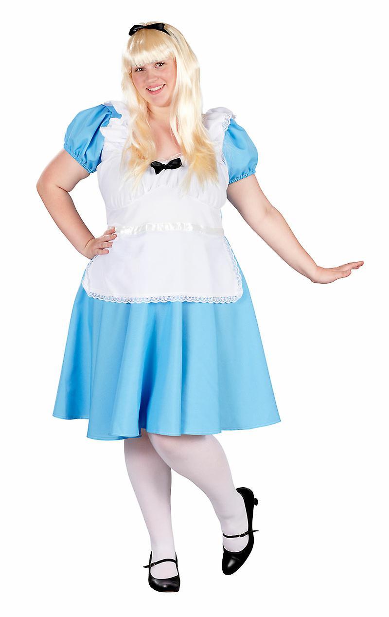 Orion Costumes Women's Traditional Alice Plus Size Fairytale Movie Fancy Dress Costume blue 4XL