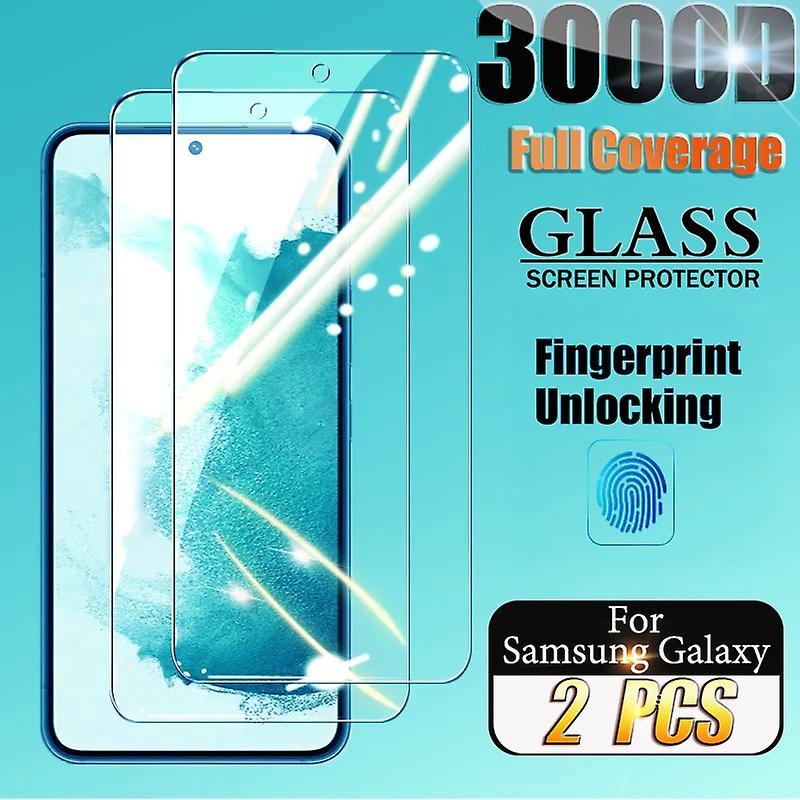 Jusch 2PCS Tempered Glass For Samsung Galaxy S21 FE Screen Protector