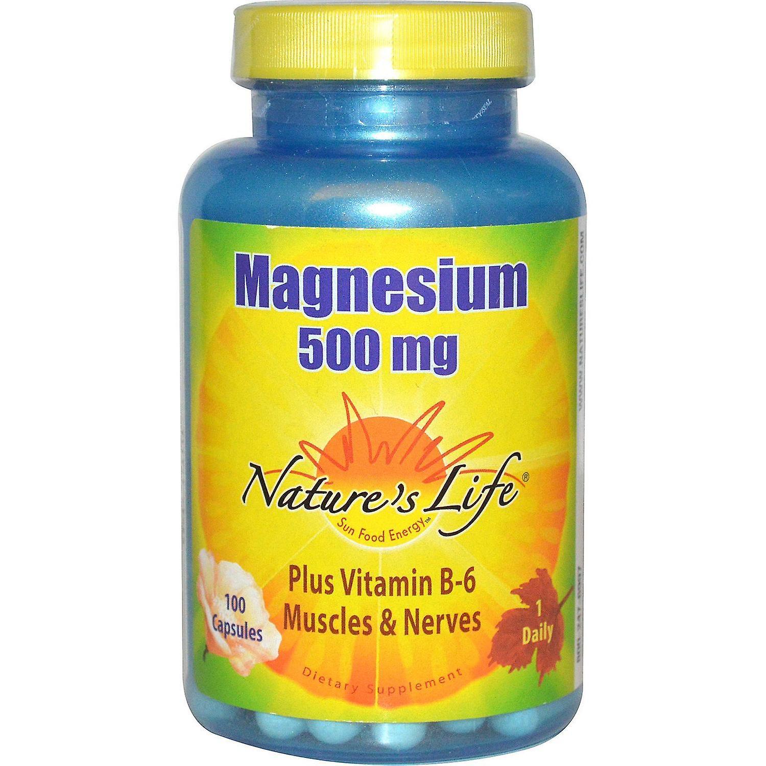 Nature's Life, Magnesium, 500 mg, 100 Capsules