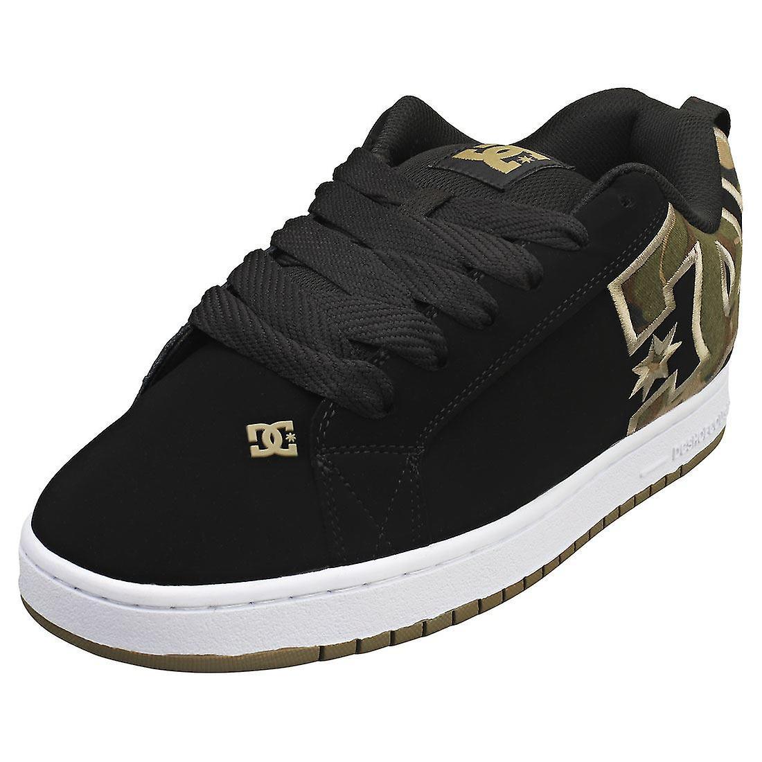 DC Shoes Court Graffik Mens Skate Trainers in Black Green 10 UK