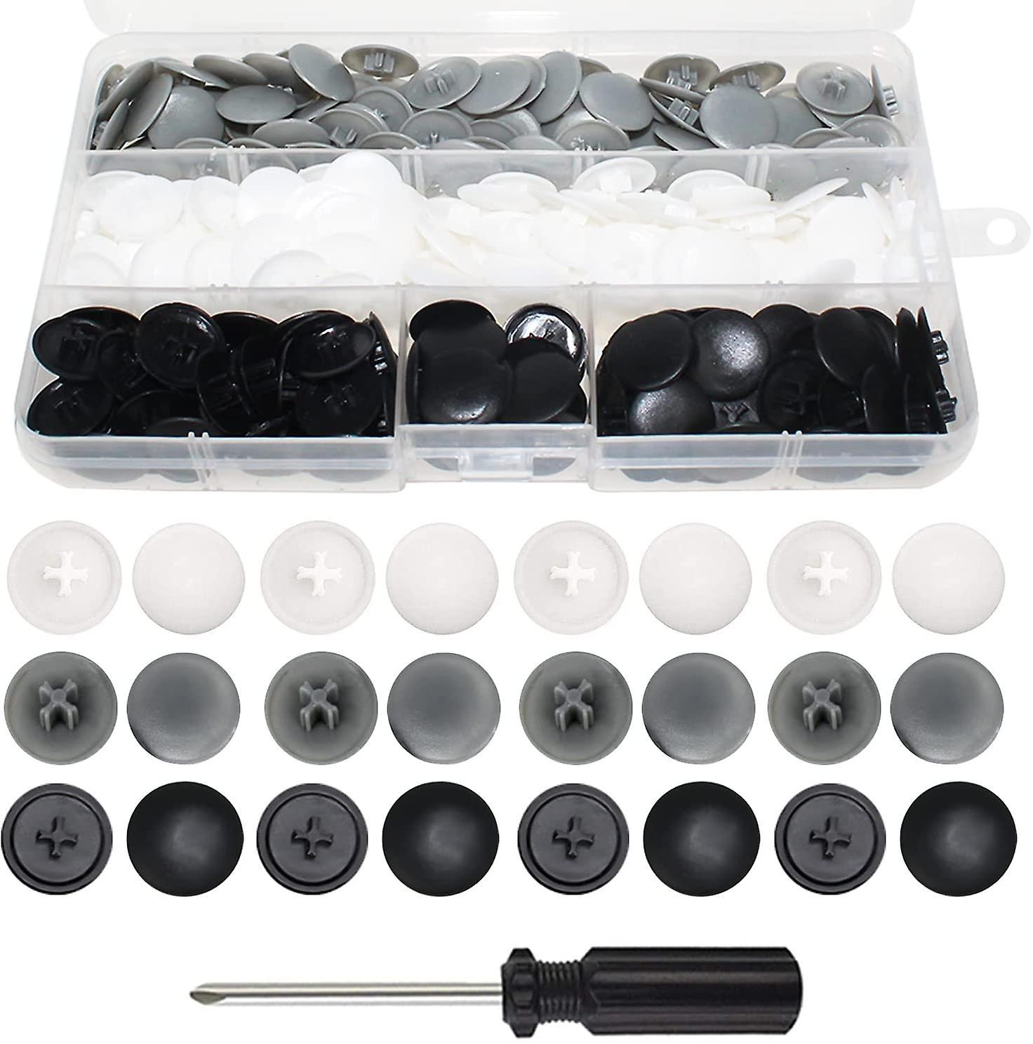 Screw Covers Plastic Screw Cover 300 Pcs Caps Cover Caps Plastic With Storage Box  Acsergery Gift