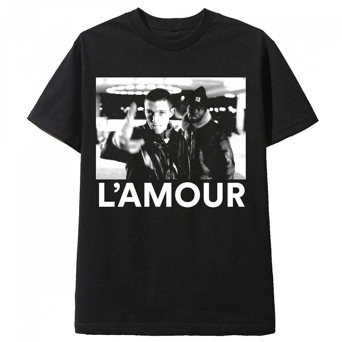 RockShark T-Shirt La Haine X L'Amour Film Black M