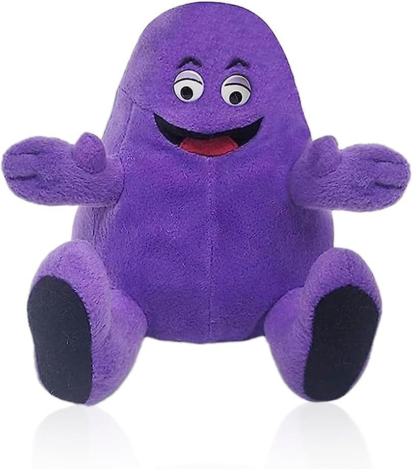 Heyone Grimace Shake Yellow Hat Plush Toy Plushie Stuffed Animal Toy Game Doll