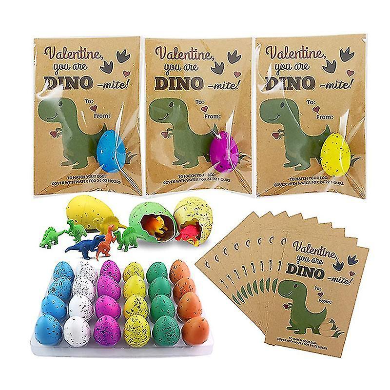 24pcs/pack Dinosaur Growing Eggs Hatching Dino Egg Grow In Water Dino Eggs - Sfygv