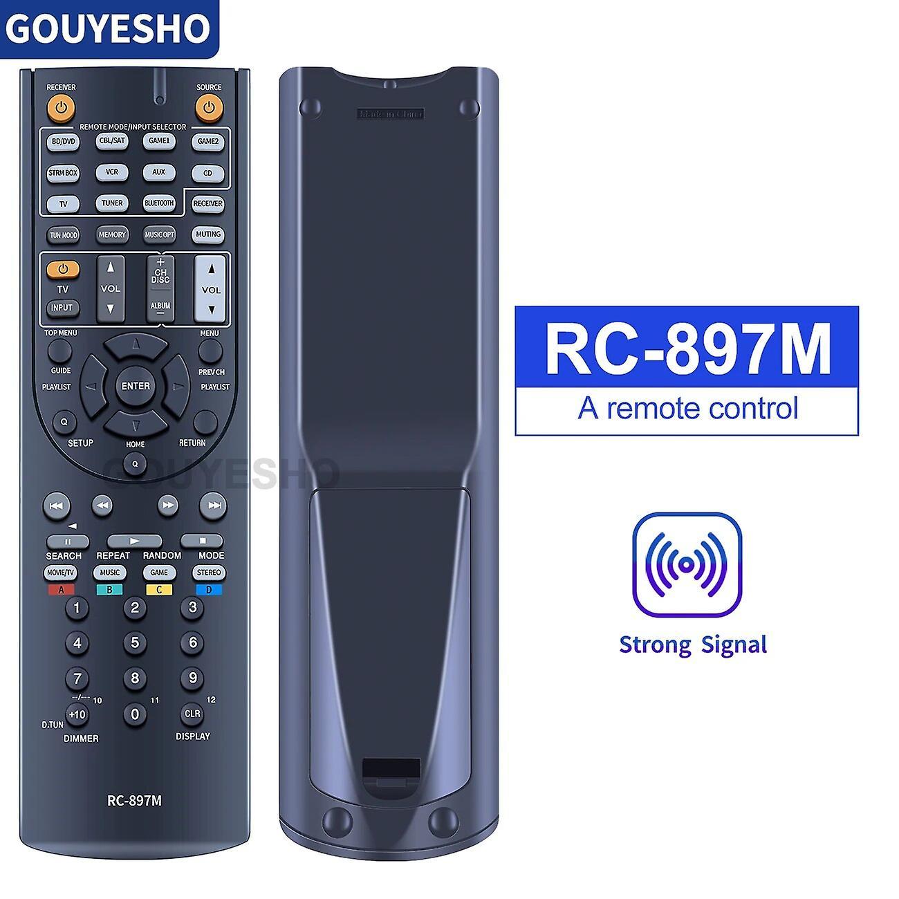 Scitoo New Rc-897m Remote Control For Onkyo Audio / Video Players Ht-r494 Ht-s5800 Tx-sr343