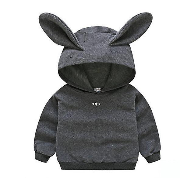 Slowmoose Newborn Infant Baby Hooded Casual Jacket / Coat With Rabbit Ear red 24M