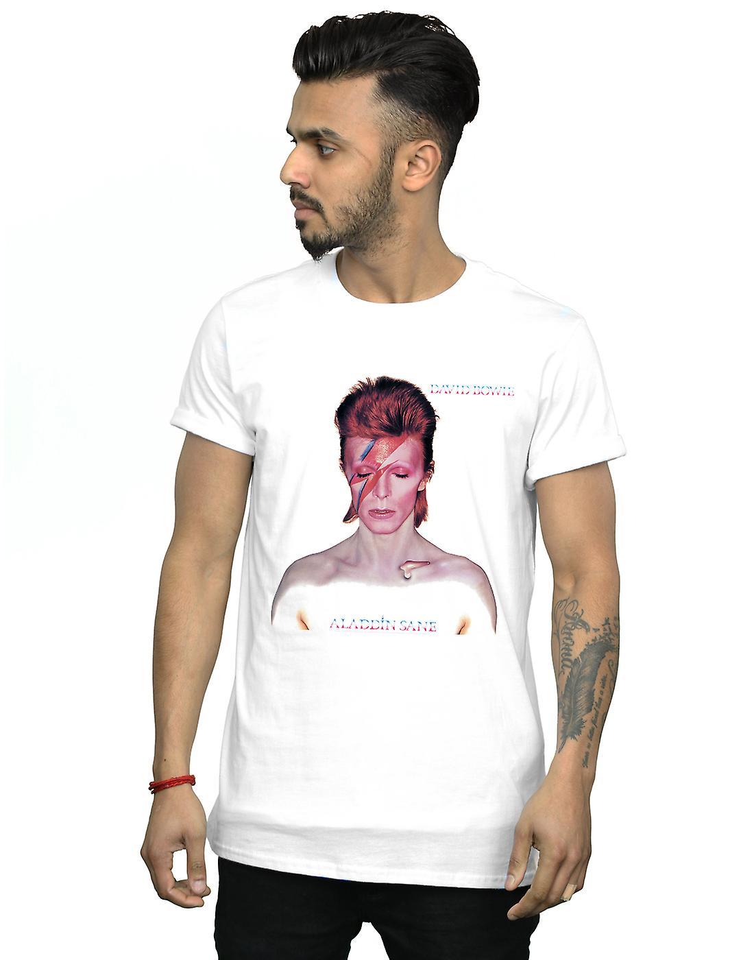 Men's David Bowie Mens My Love For You T-Shirt - White - Size: 48/Regular