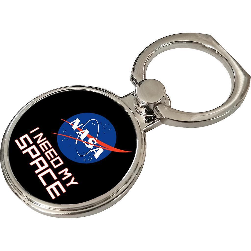 NASA I Need My Space Phone Ring Black 3.5cm x 4.5cm