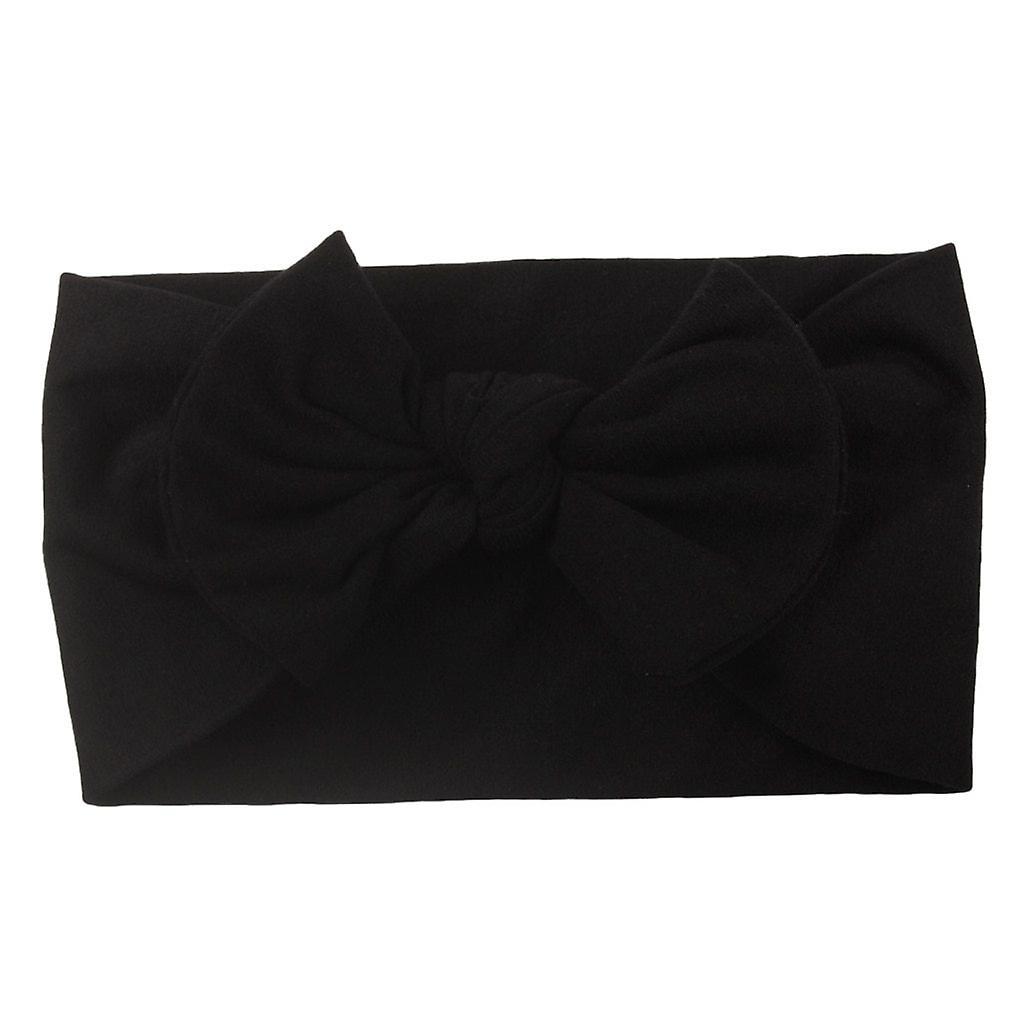 Slowmoose Baby Headband- Bow Design Headwear Black3