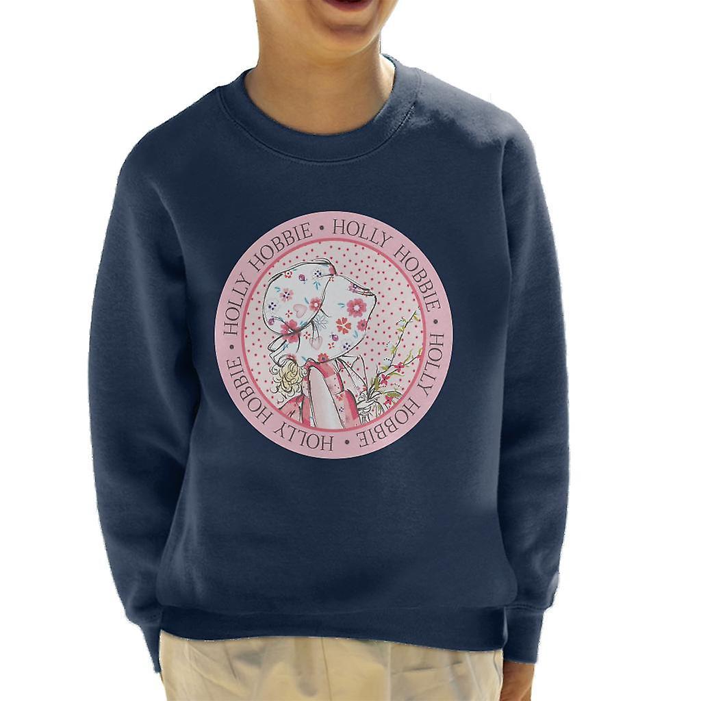 Holly Hobbie Circle Kid's Sweatshirt Navy Blue X-Large (12-13 yrs)