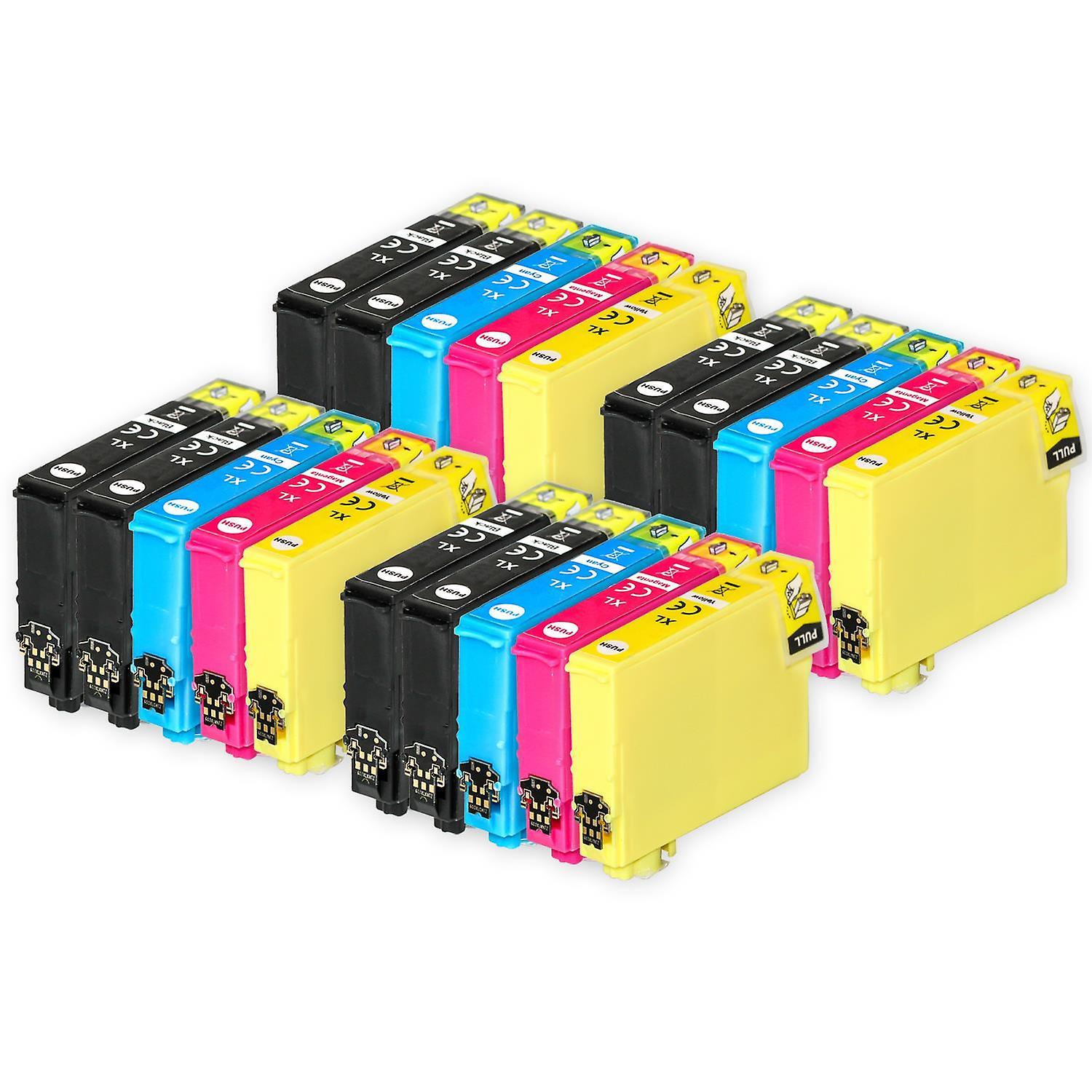 4 Set of 4 + extra Black Ink Cartridges to replace Epson T2996+2991 (XXL Series) Compatible/non-OEM from Go Inks (20 Inks) Black/Cyan/Magenta