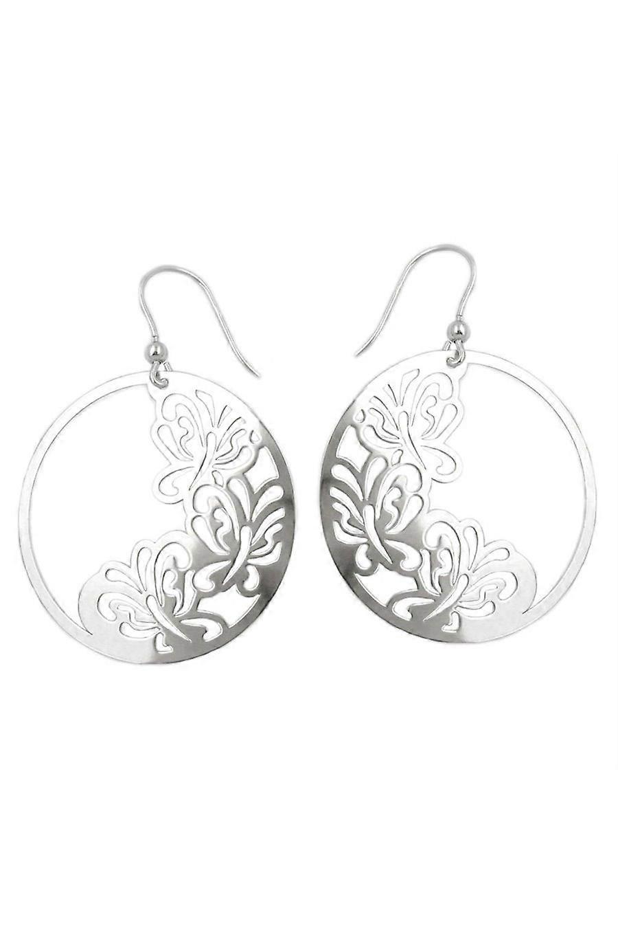 Gallay Hook Earrings Butterfly Silver 925 - Gl93317