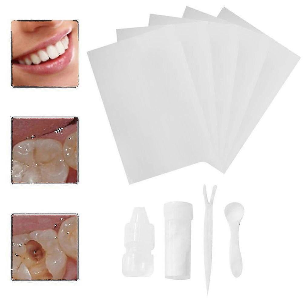 Lycxames Repair Cement Teeth Gap Falseteeth Solid Glue Set Tooth Filling Dental Kit Temporary Fake Teeth Glue