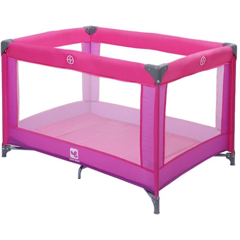 Yesfit Portable Playard Easy Folding Baby Crib Playpen Activity Center Travel Cot PINK