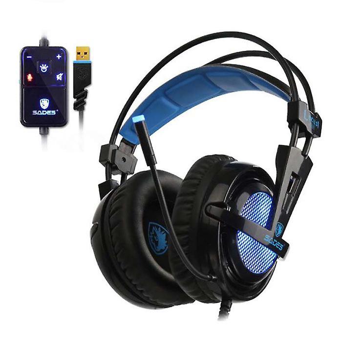 SADES Locust Plus 7.1 Surround Gaming Headphones Headset Headphones with Microphone