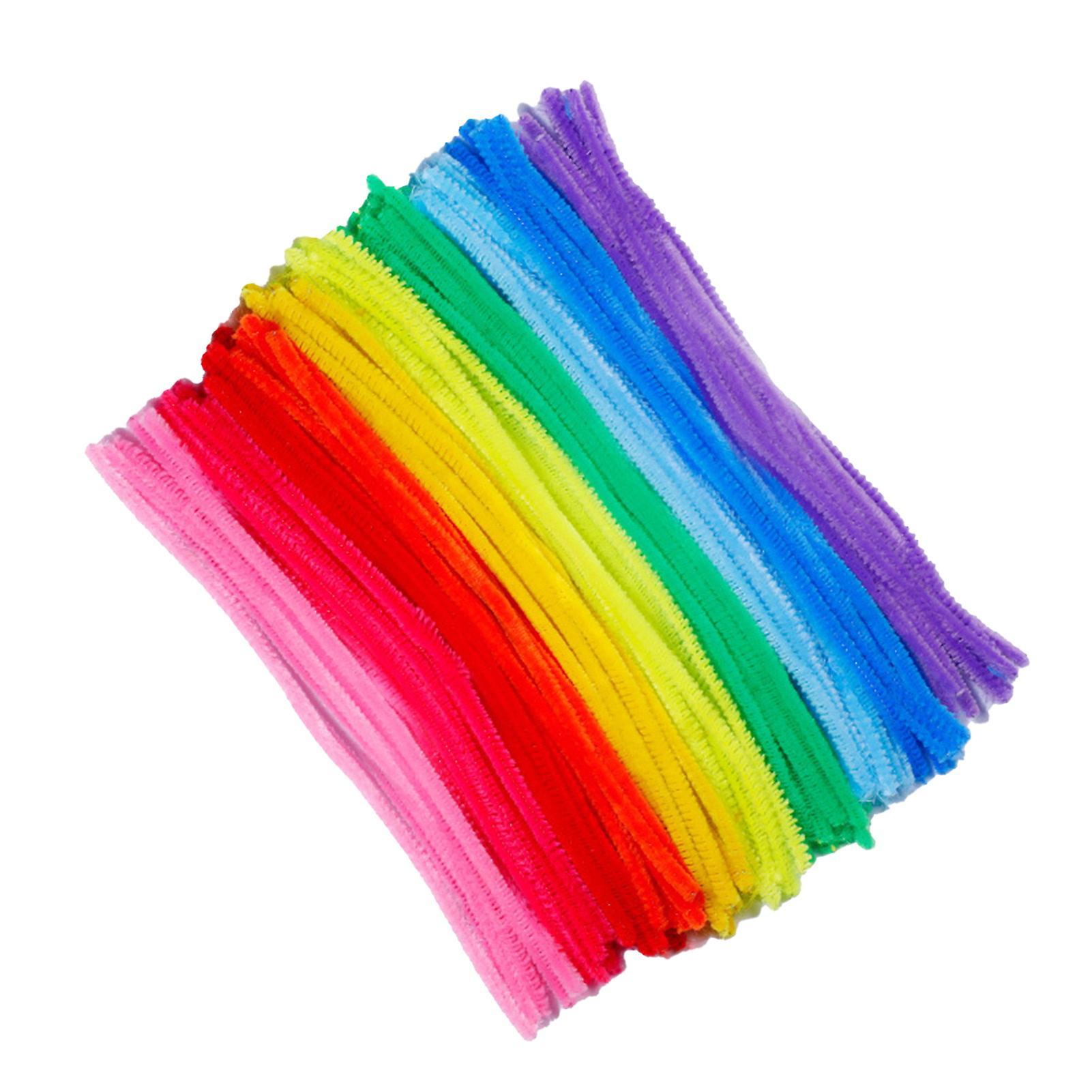 Sinknap 100pcs Multiple Color Pipe Cleaners Craft Kit Flexible Bendable Wire Chenille Stems Children Diy Craft Decoration Making Kit Kids Girl Art ...