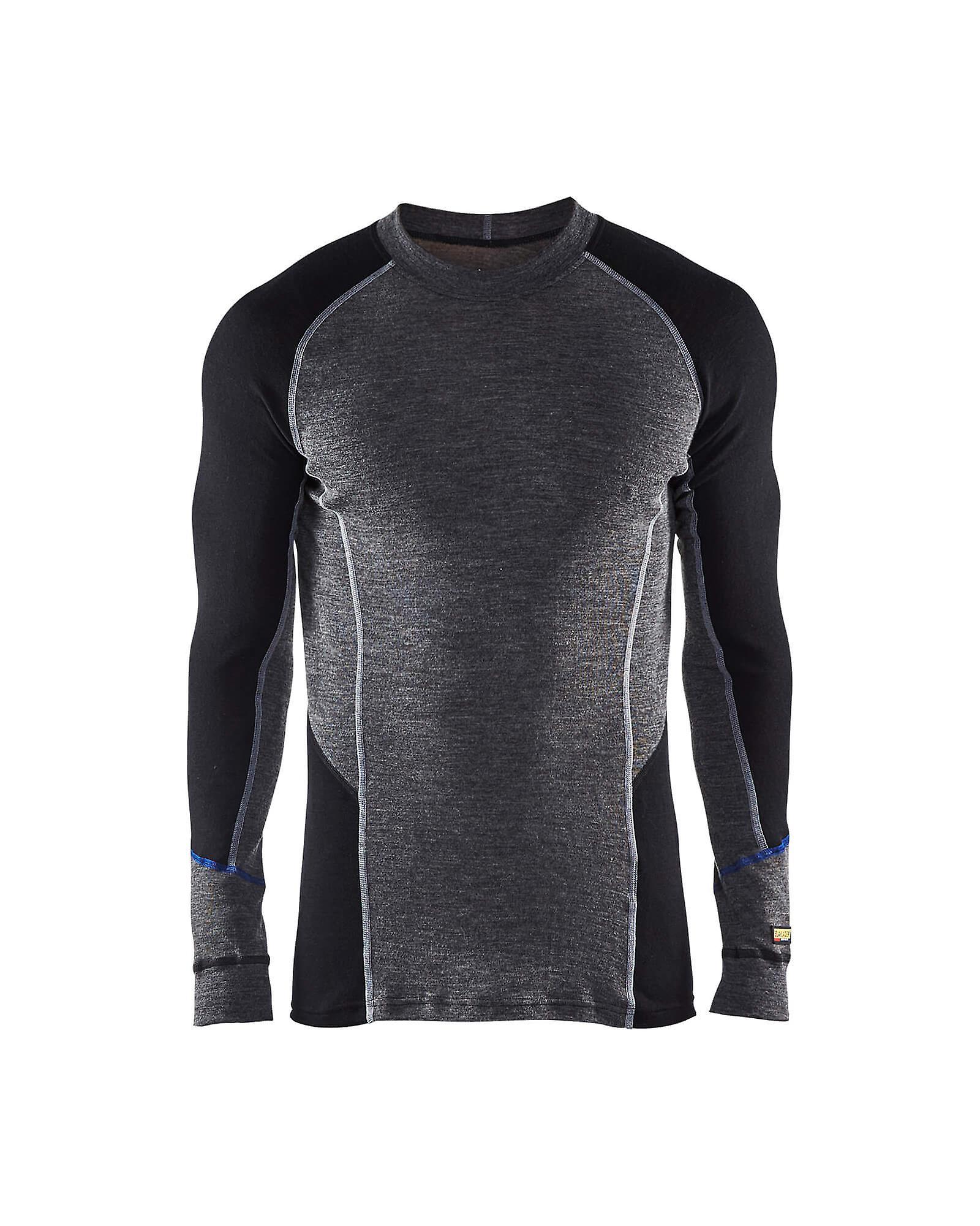 Blaklader 4897 Baselayer Top zip-neck - Mens (48971732) Mid grey/black 4xl