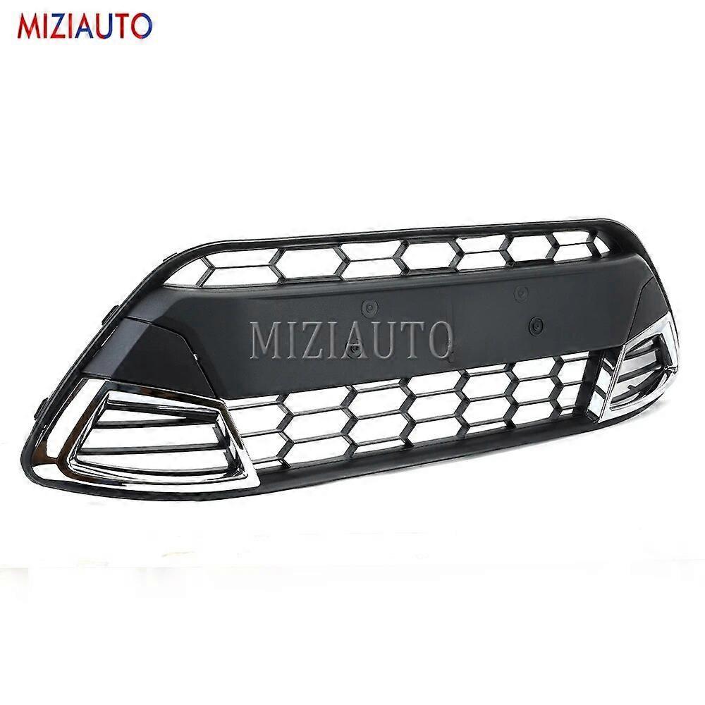 Redkid Front Lower Centre Bumper Grille Replacement for Ford Fiesta MK7 2008 2009 2010 2011 2012 Mesh Panel Racing Car Accessories 1Pc