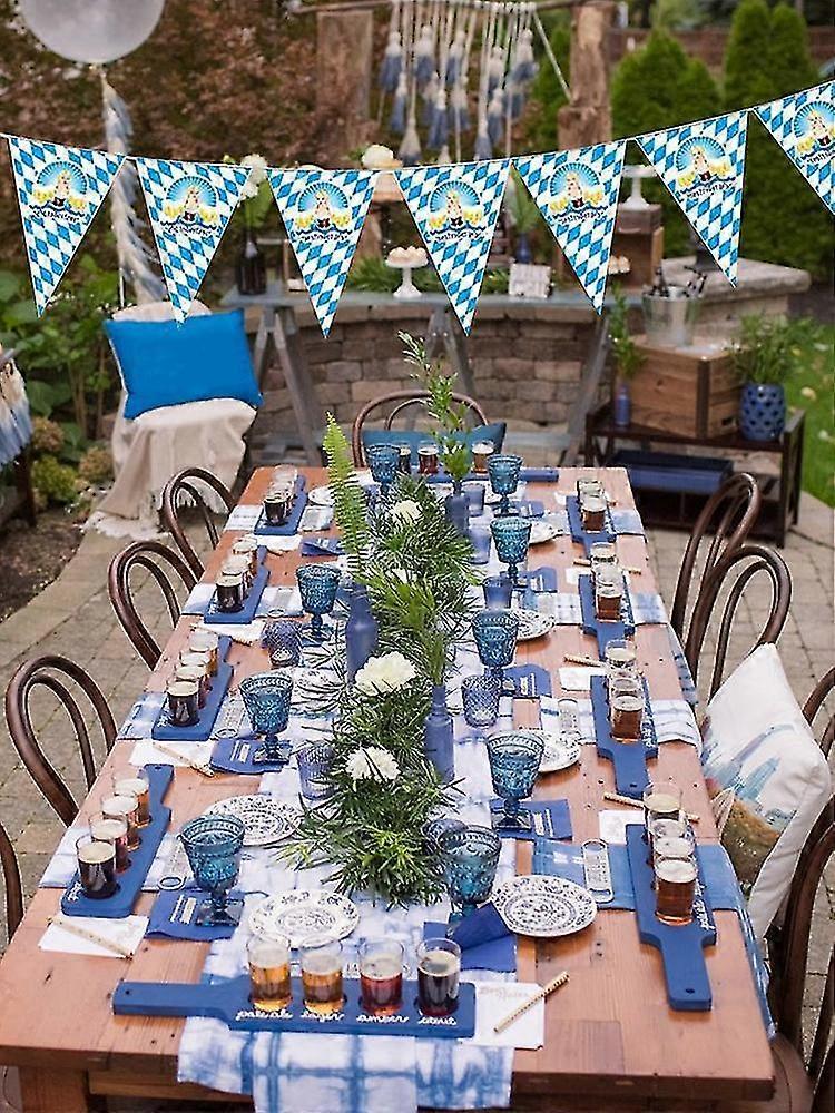 Oktoberfest Decorated With Flags A