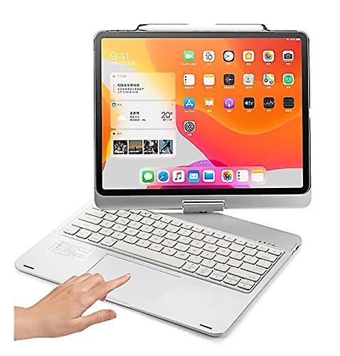 360 Rotatable Timoom Keyboard For Ipad Pro 12.9 2021 5th Generation Backlight Keyboard Builtin Trackpad, Bluetooth Foldable Keyboard Cover For Pro 12.