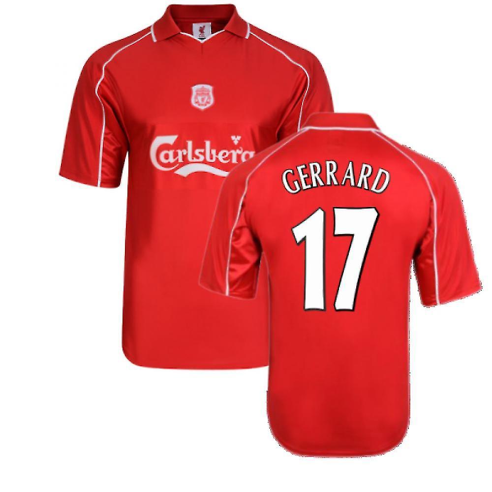 Score Draw Liverpool 2000 Home Shirt (GERRARD 17) Red Large Adults