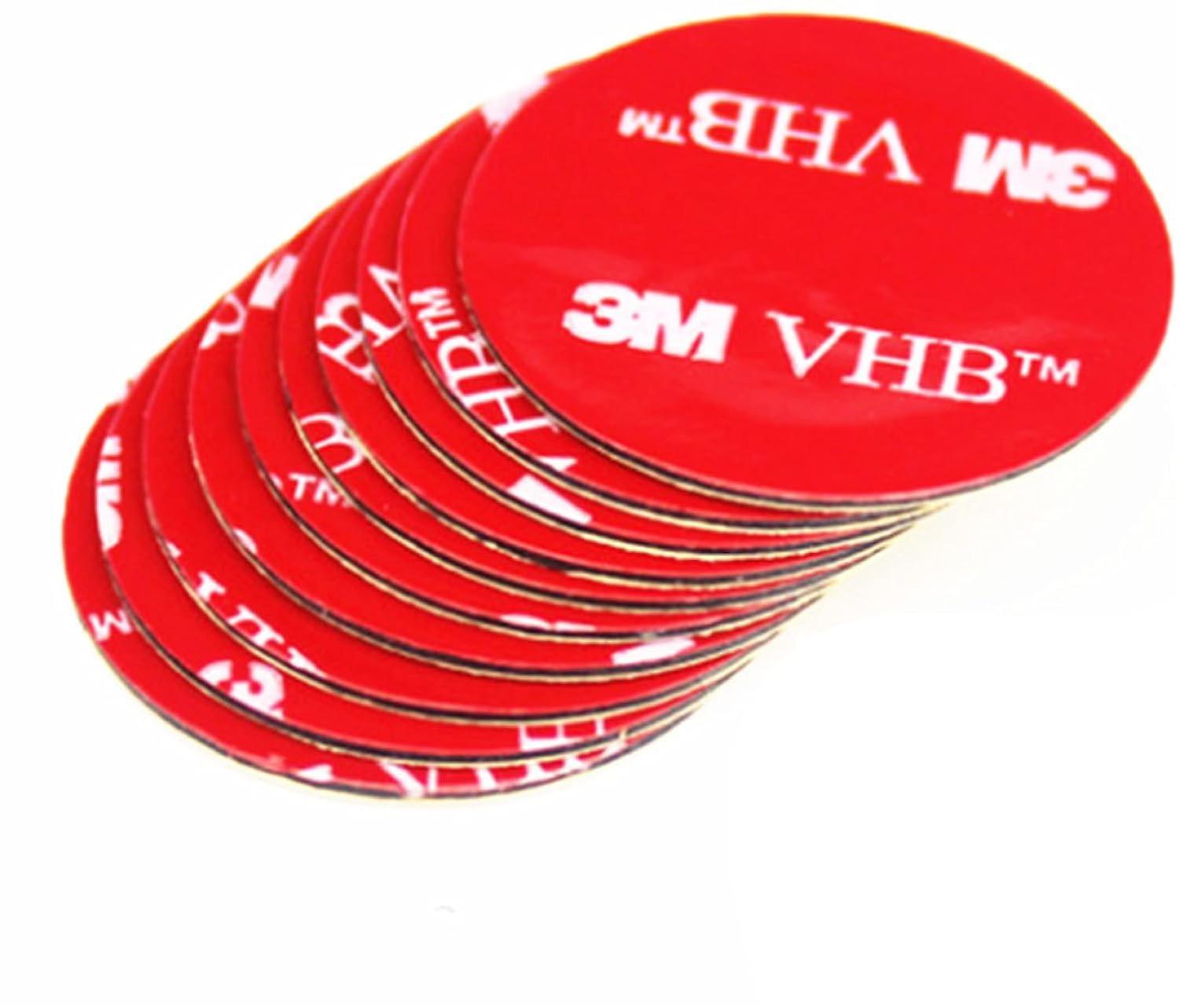 Xiti 3M VHB 15 x Round Acrylic Foam Double Sided Tape Pads Water and High Temperature Resistant for Car, Home and Office (Diameter 50mm)