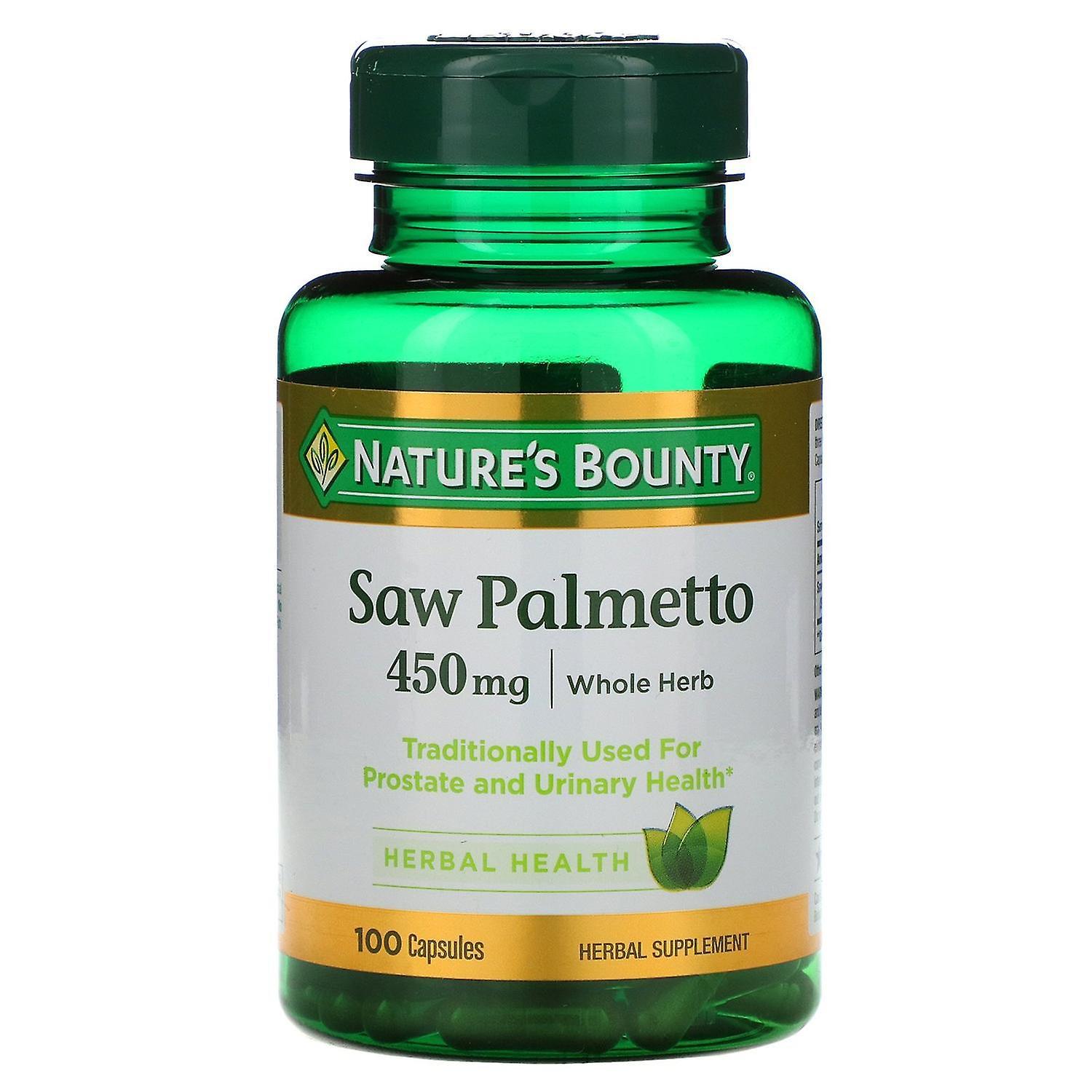 Natures Bounty Nature's Bounty, Saw Palmetto, 450 mg, 100 Capsules