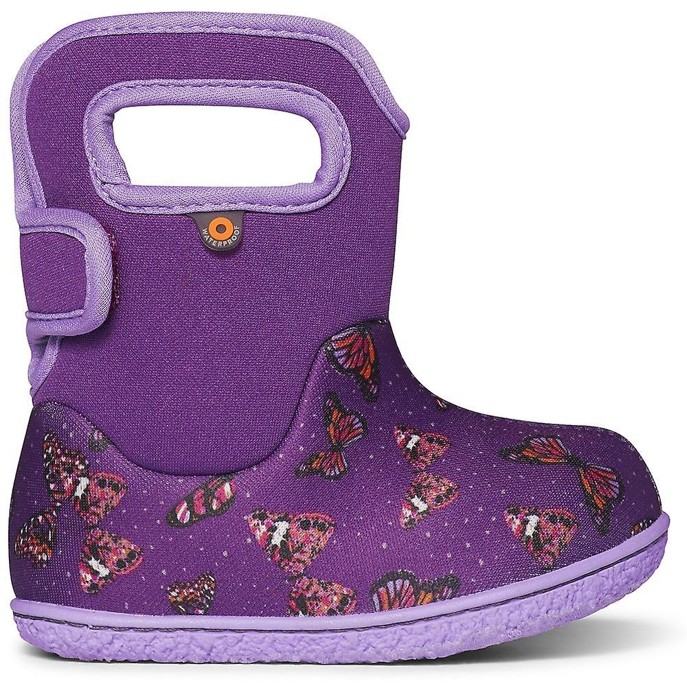 Bogs Girls Baby Bogs Butterflies Purple UK Infant 7