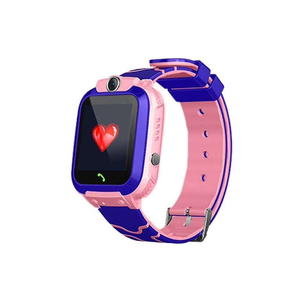 Slowmoose Children Smart Watch Camera Lighting Touch Screen Sos Call Tracking Location Waterproof  Pink