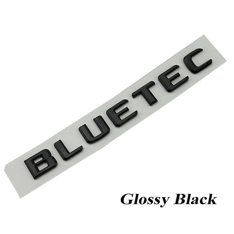 Hikig 3d Abs Black Logo Bluetec Emblem Letters Car Trunk Badge Decal For Mercedes C220 C300 W205 W204 Bluetec Sticker Accessories Glossy Black