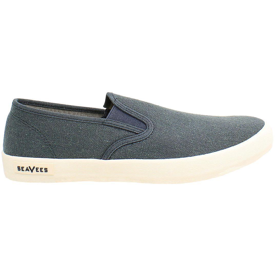 Seavees Baja Standard Slip-On Blue Canvas Mens Plimsolls S-10046 UK 11 EU 45 US 12