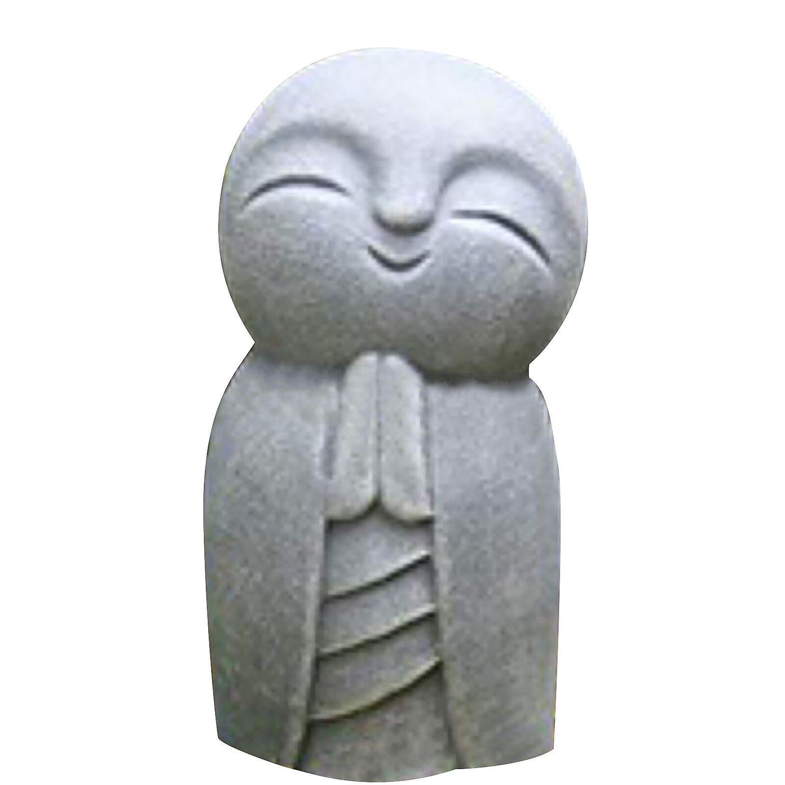 Gaowang Jizo Statue The Perfect Little Jizo Buddha For Home Or Garden Outdoor Decoration gray