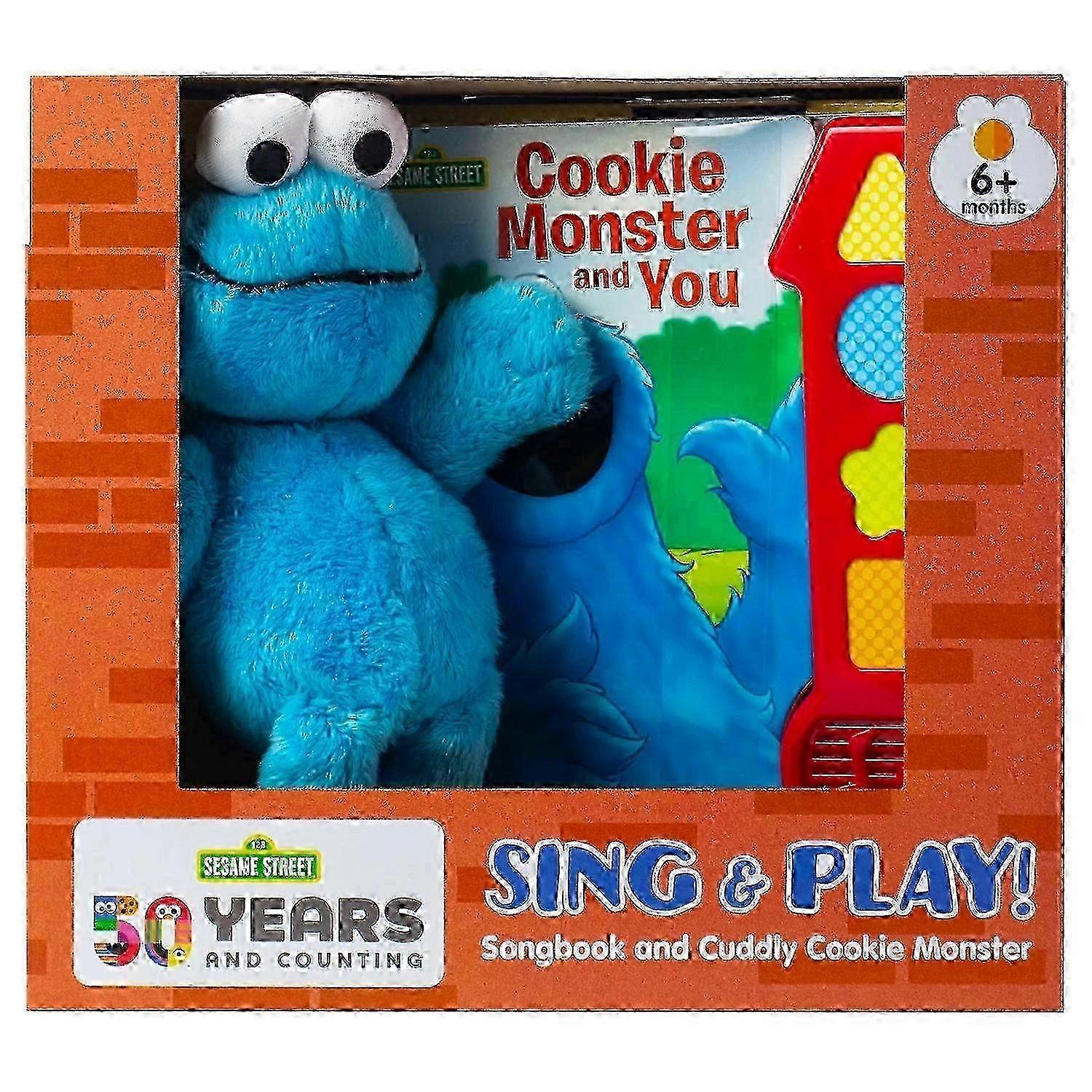 Book Box And Plush Sesame Street Cookie Monster, 1 Ea