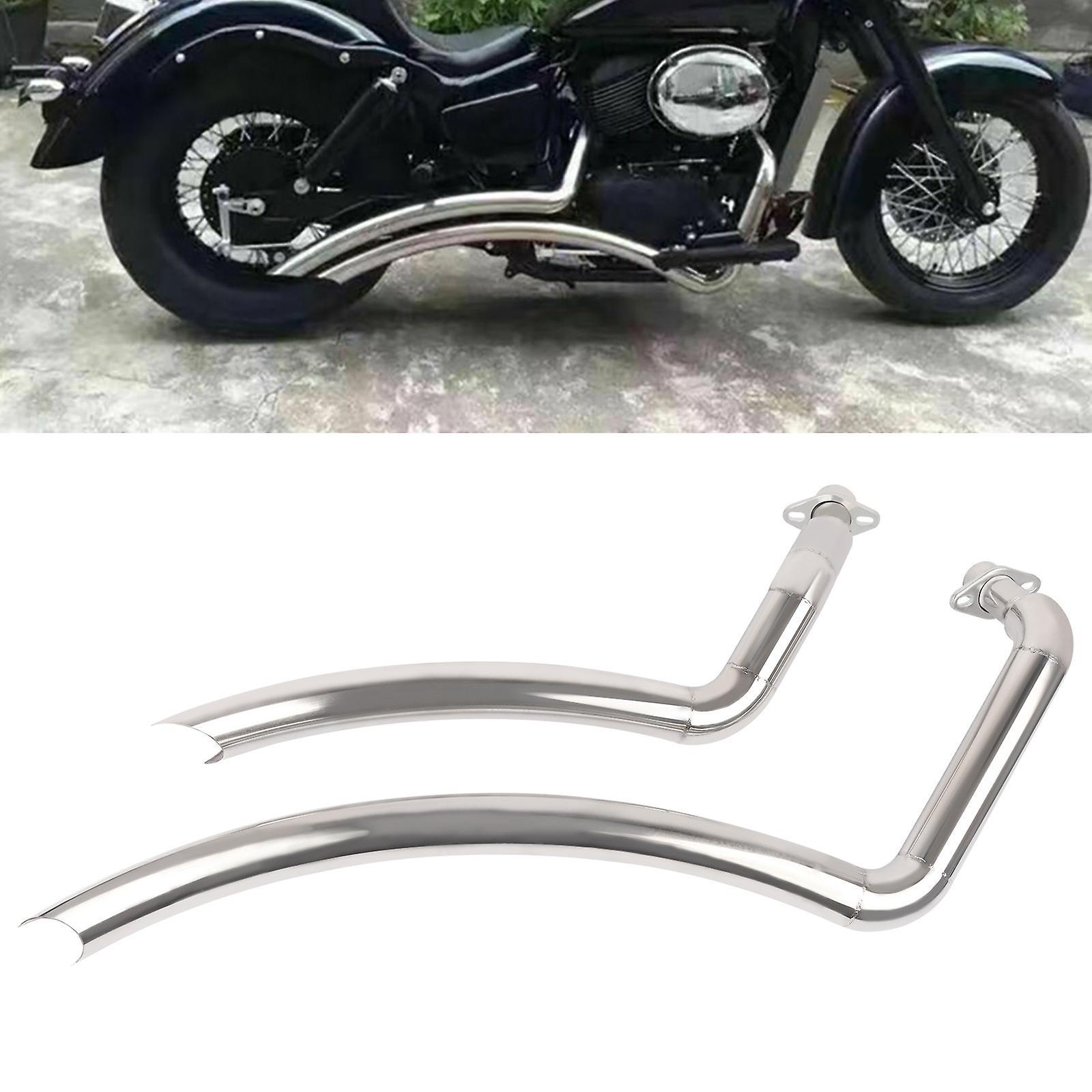 Muggyz Tubo De Escape Para Motocicleta Honda Shadow Vt750/ Spirit 750/ Phantom 750/ Vt750c Vt750c2 Vt750c2b Vt750dc Ace750 Shadow Aero 750 chrome