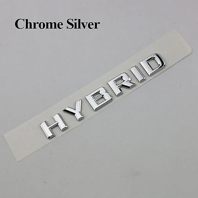 Hikig 3d Abs Black Logo Bluetec Emblem Letters Car Trunk Badge Decal For Mercedes C220 C300 W205 W204 Bluetec Sticker Accessories Hybrid Chrome Silver