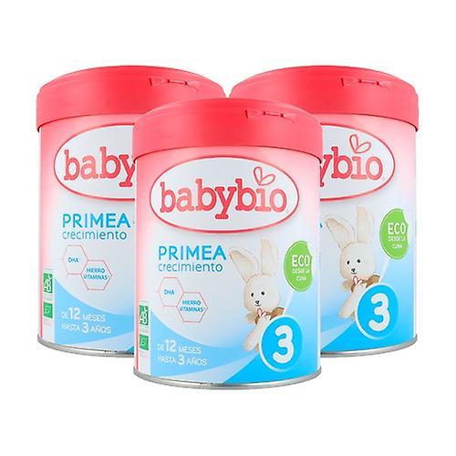 Babybio Primea 3 Organic Milk Pack 10m+ 3 units of 800g