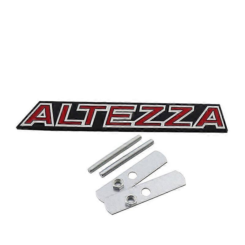 Car Badge 3D Car Styling for Altezza Front grill emblem Creative decoration trunk Nameplate Decal Emblem Badge Sticker styling Accessories g-black-red