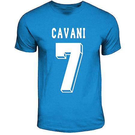 Gildan Edinson Cavani Napoli Hero T-shirt (sky Blue) Large (42-44 inch)