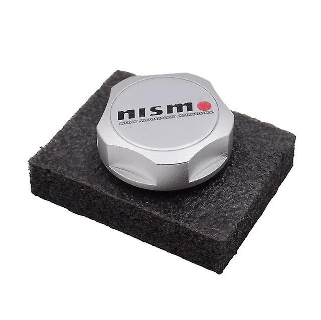 Nismo Aluminum Engine Oil Cap Tank Cover For Nissan Silver