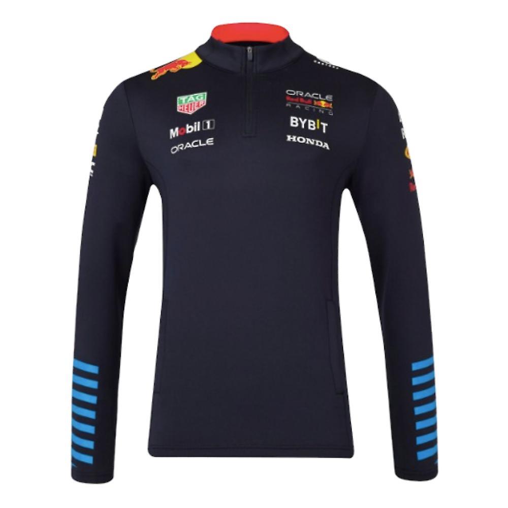 Castore 2024 Red Bull Racing Team 1/4 Zip Midlayer - Night Sky Navy Large Adults