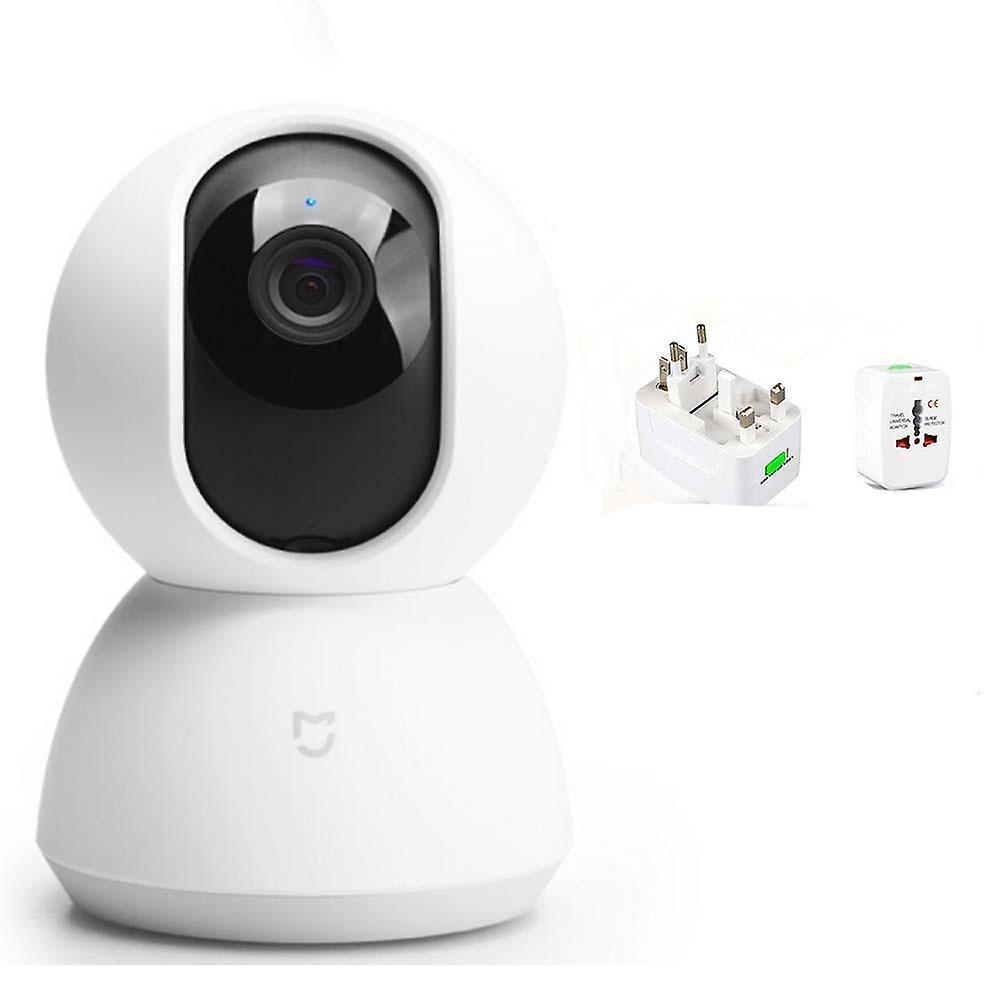 Slowmoose Smart Camera With 1080p And Night Vision Webcam -360 Angle white Universal plug