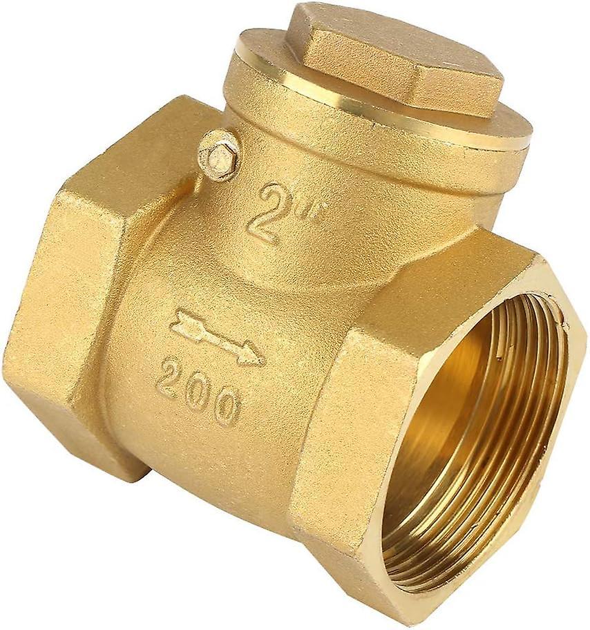 Xpba Dn50 One Way Check Valve 232Psi Female Thread Brass Swing Check Valve Preventing |