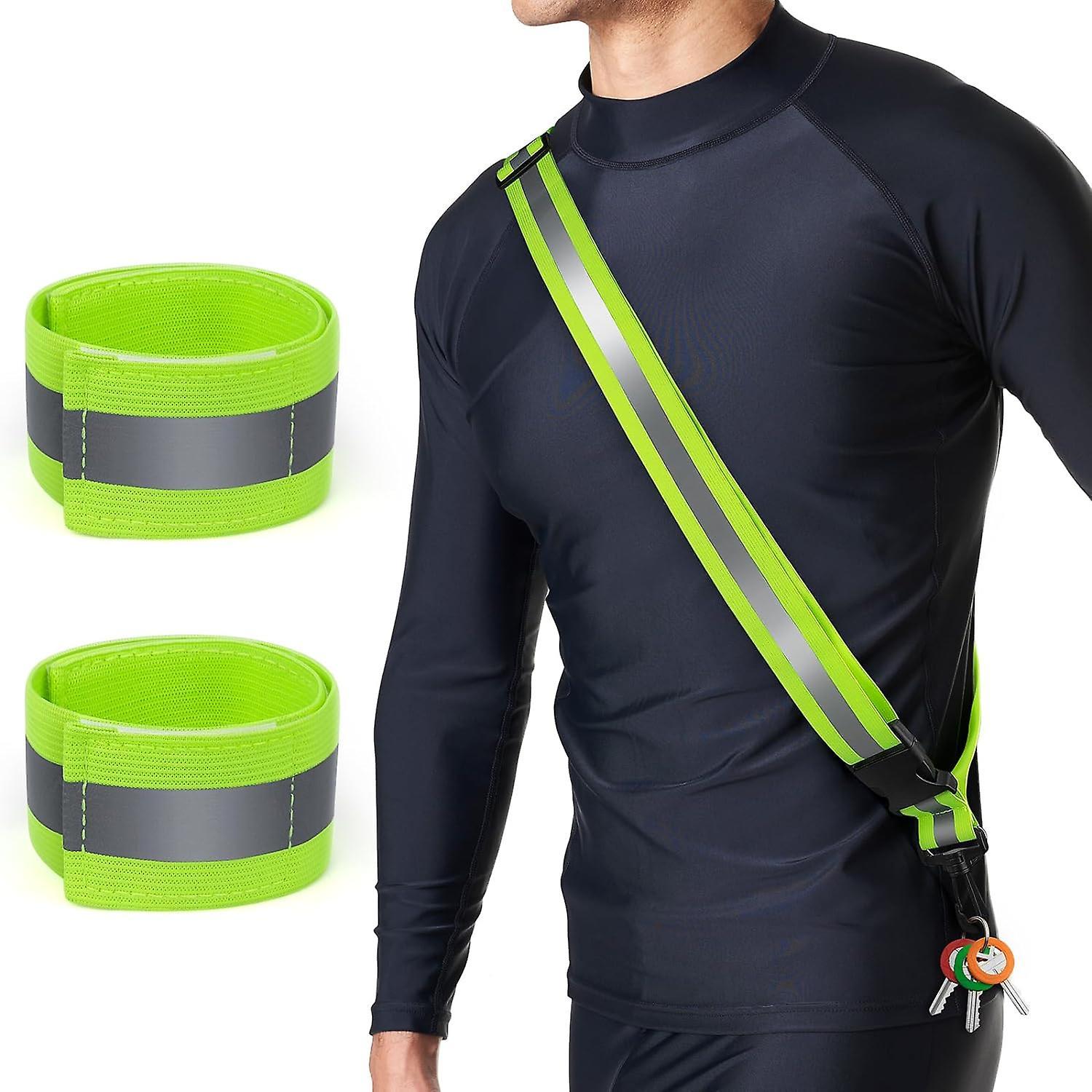 Lyun Reflective Running Gear (3 Pcs) - Hiking, Biking, Walking