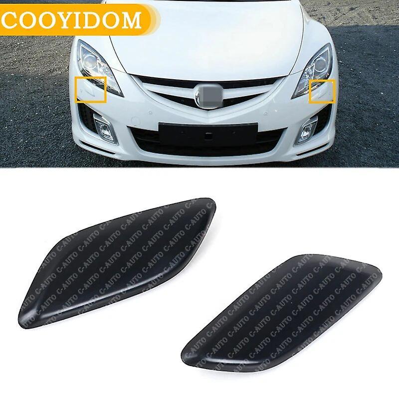 Scitoo Car Front Bumper Headlight Washer Spray Nozzle Cover Headlamp Washer Jet Cap For Mazda 6 Mazda6 Gh 2008-2012 Gv7d518g1 Gv7d518h1 Left and Right