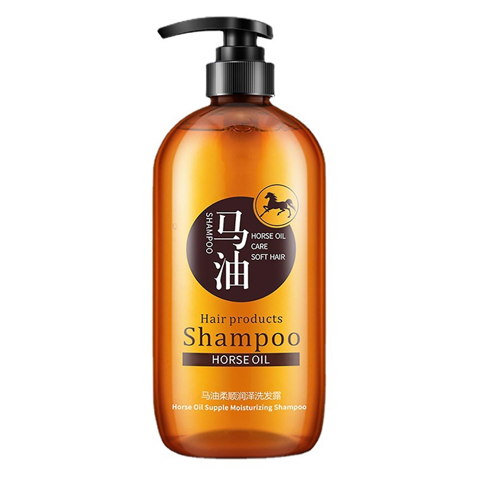 Hefansi Horse Oil Nourishing ShampooNo.1,Horse Oil Supple Moisturizing Shampoo, Japanese Horse Oil Shampoo, Japan PurenesHorse Oil, Ginseng Extract...